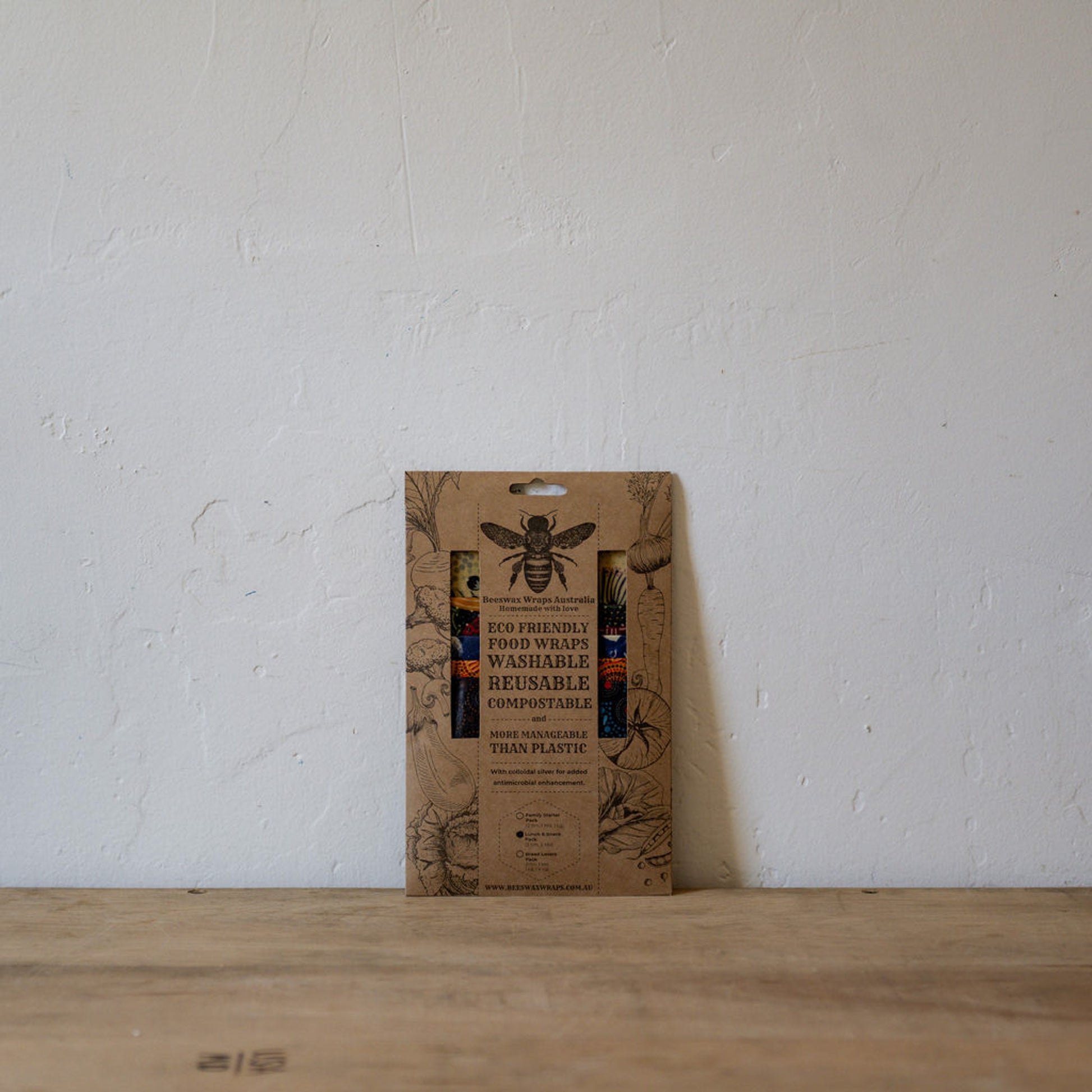 Beeswax Wraps Lunch and Snacks Pack | Beeswax Wraps Australia | Miss Arthur | Home Goods | Tasmania
