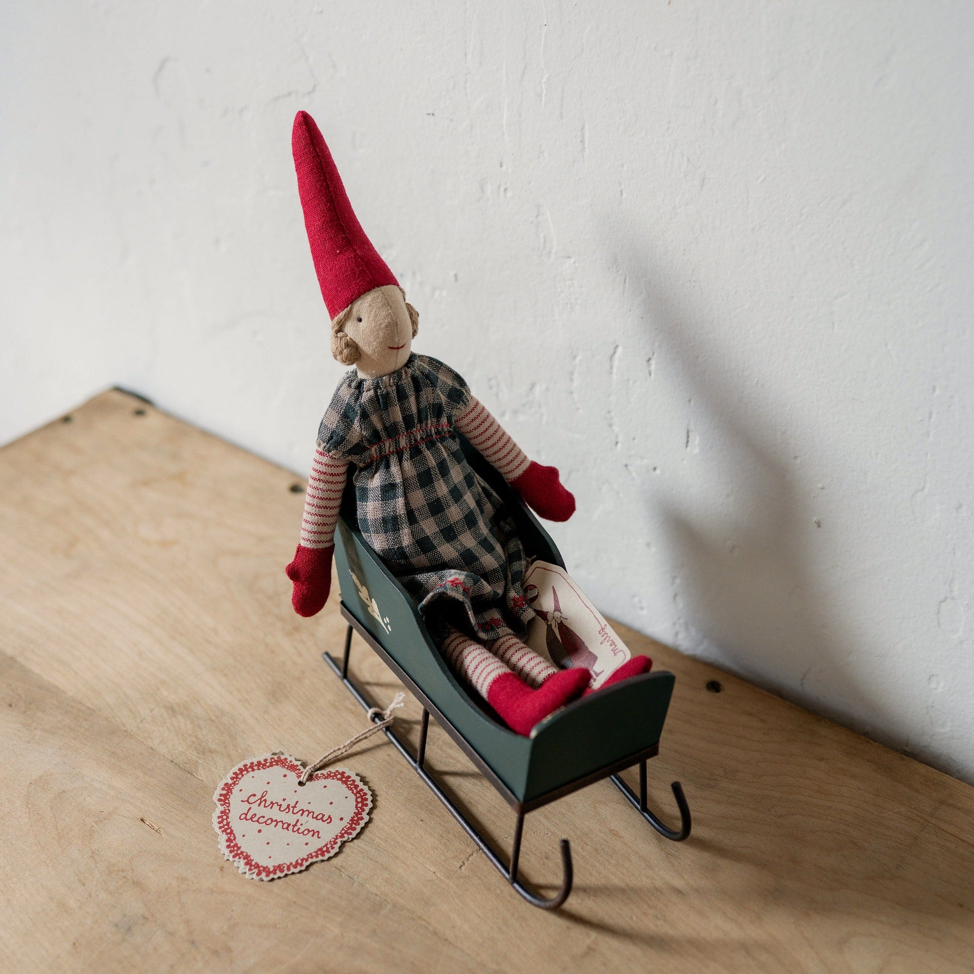 Maileg Sleigh for Mini Pixy Green | Maileg Design | Miss Arthur | Home Goods | Tasmania
