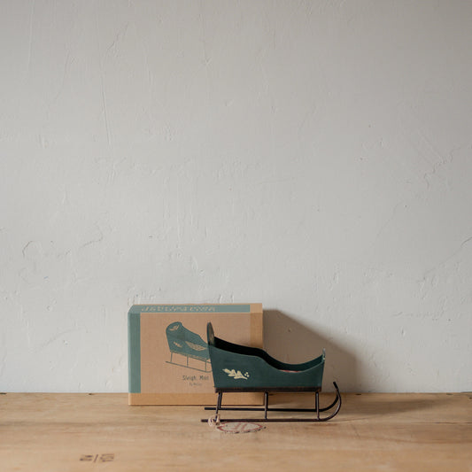 Maileg Sleigh for Mini Pixy Green | Maileg Design | Miss Arthur | Home Goods | Tasmania