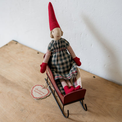 Maileg Sleigh for Mini Pixy Red | Maileg Design | Miss Arthur | Home Goods | Tasmania