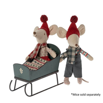 Maileg Sleigh for Mouse Green | Maileg Design | Miss Arthur | Home Goods | Tasmania