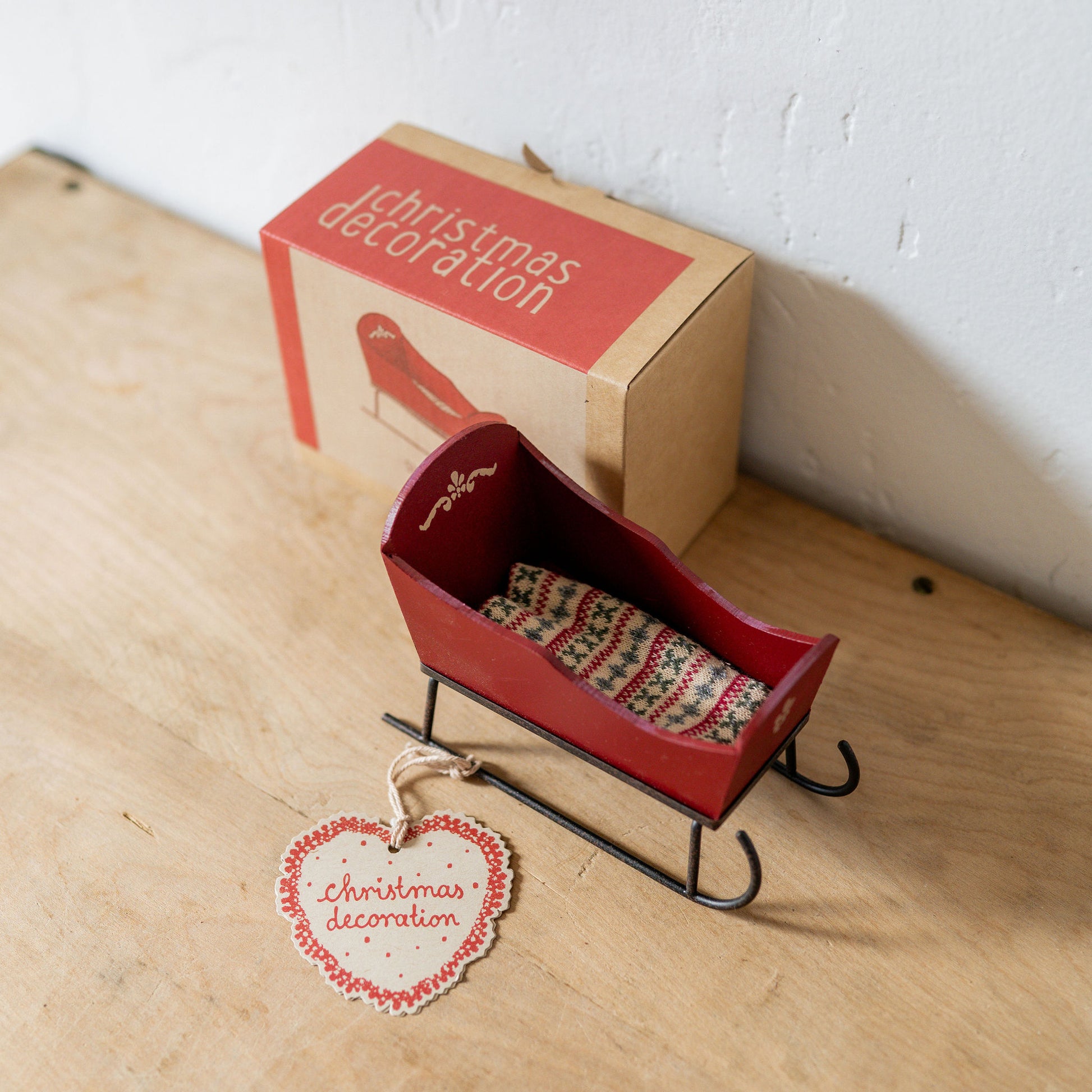 Maileg Sleigh for Mouse Red | Maileg Design | Miss Arthur | Home Goods | Tasmania