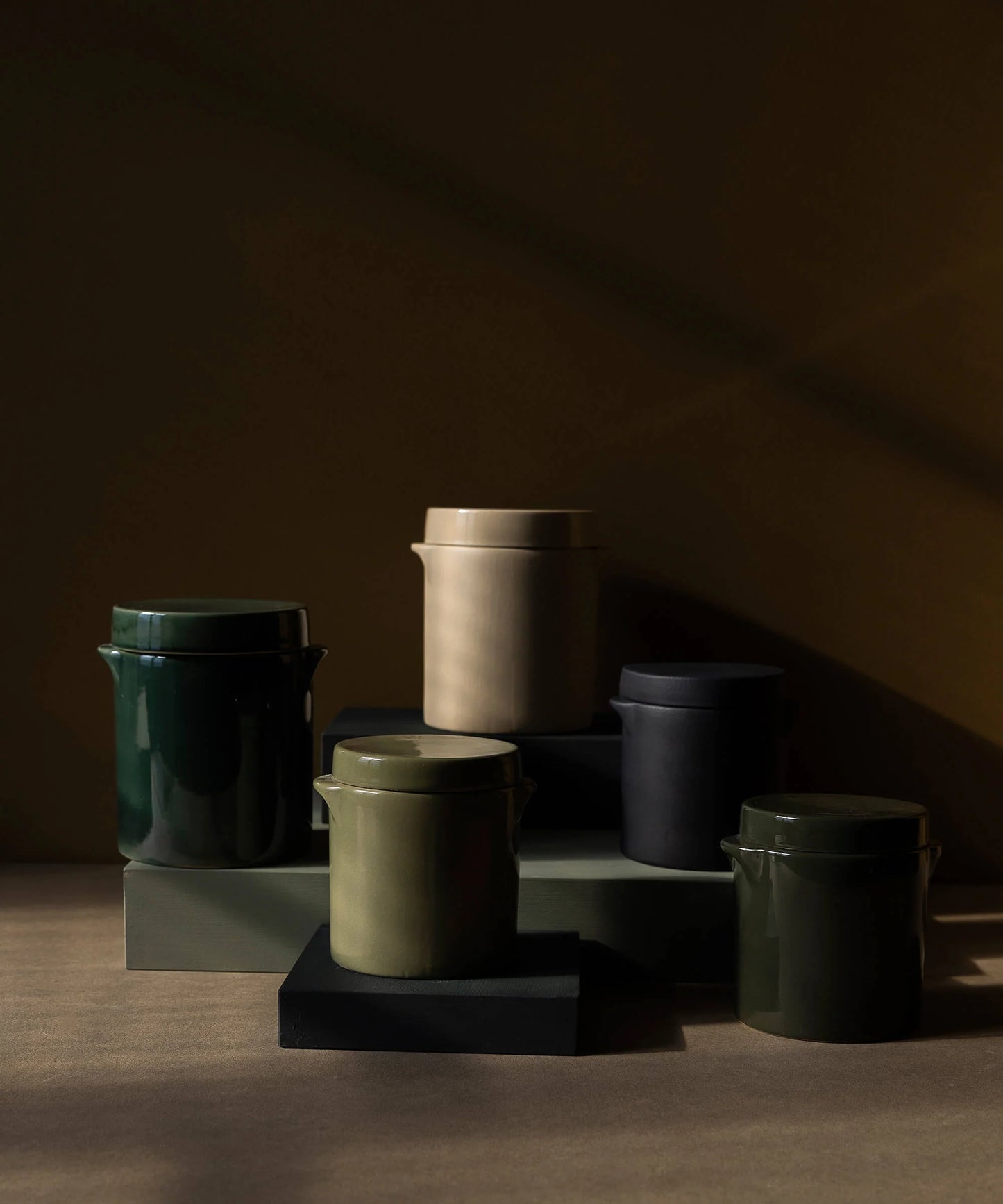 Manufacture de Digoin Round Lidded Jar 500ml Laurier | Manufacture de Digoin | Miss Arthur | Home Goods | Tasmania