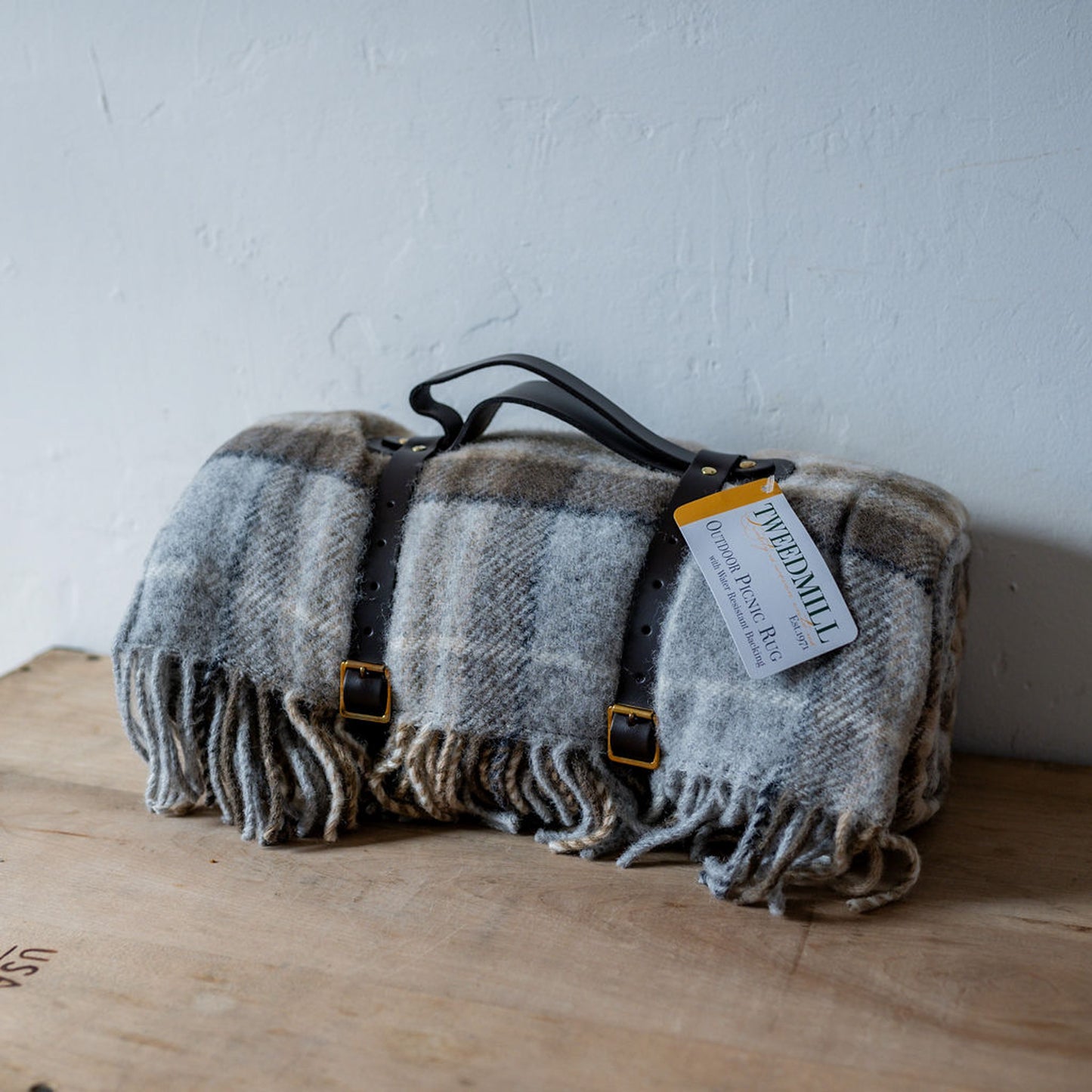 Tweedmill Textiles Polo Wool Picnic Rug Mckellar Brown | Tweedmill Textiles | Miss Arthur | Home Goods | Tasmania