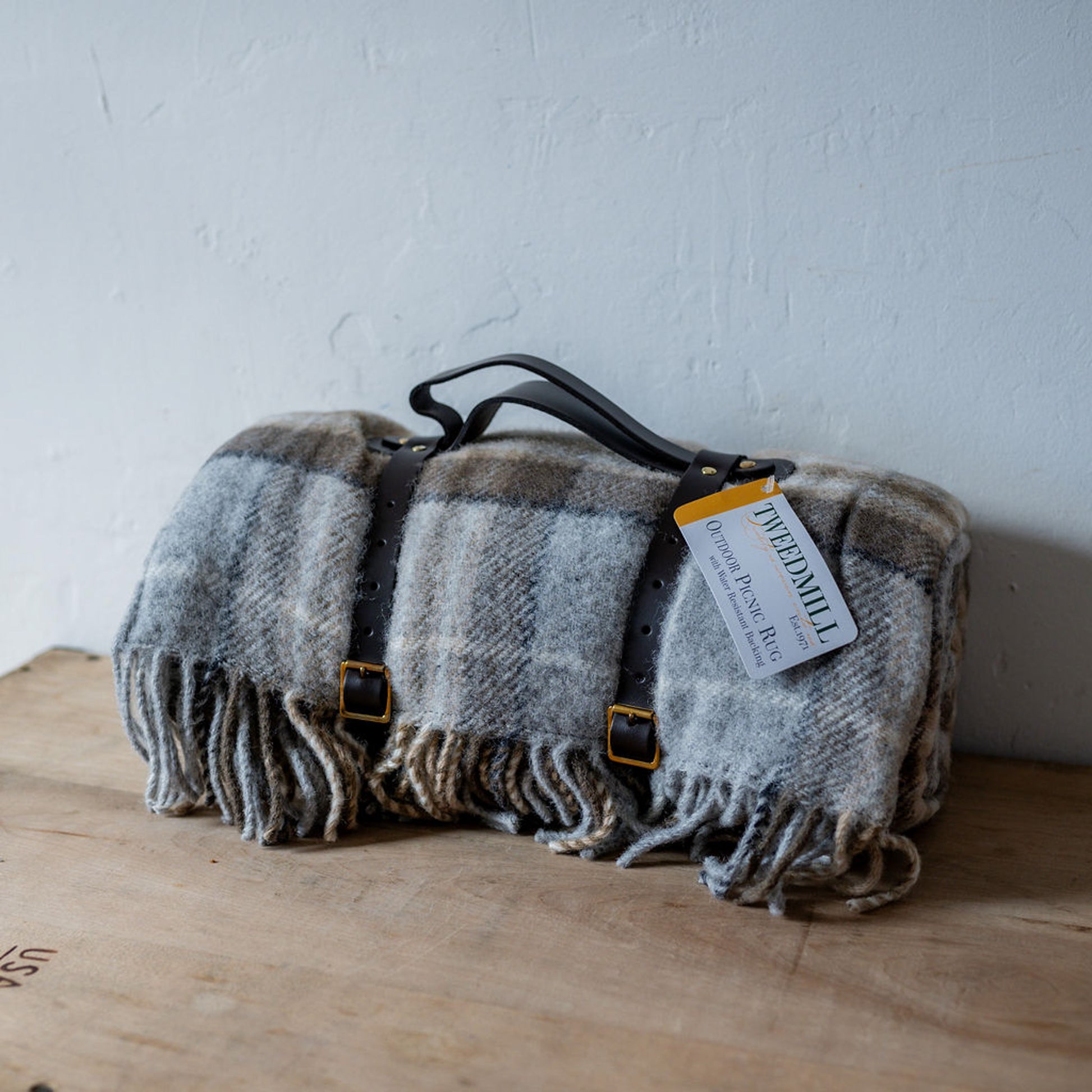 Tweedmill Textiles Polo Wool Picnic Rug Mckellar Brown | Tweedmill Textiles | Miss Arthur | Home Goods | Tasmania