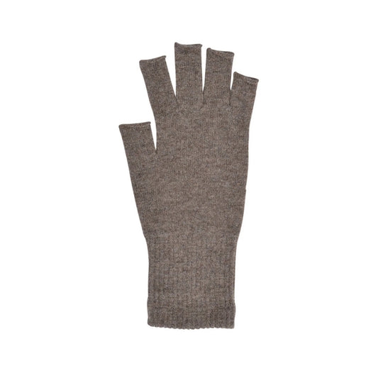 Memeri Merino Wool Fingerless Gloves Mocha Brown | Memeri | Miss Arthur | Home Goods | Tasmania