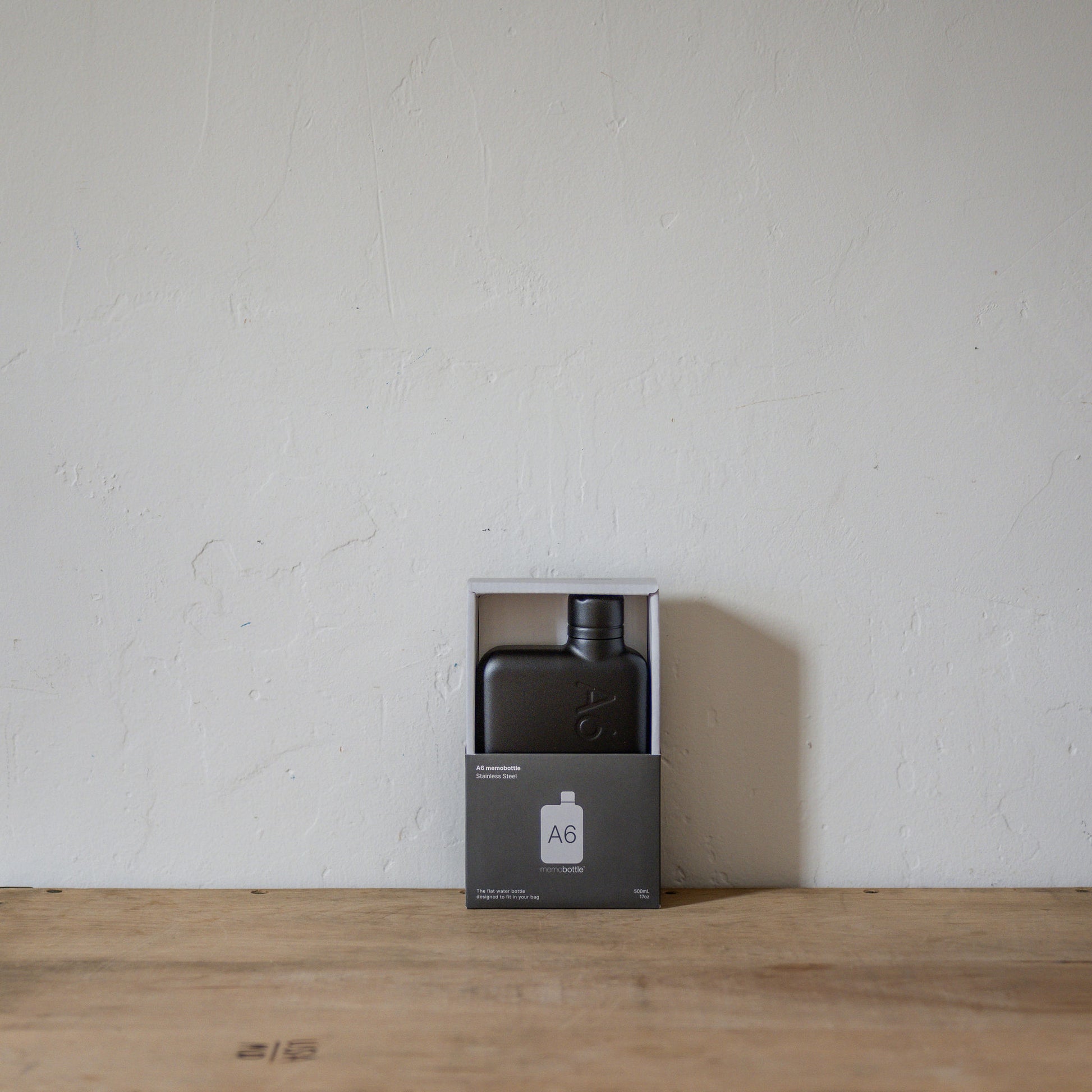 Memobottle Stainless Steel Bottle Black A6 | Memobottle | Miss Arthur | Home Goods | Tasmania
