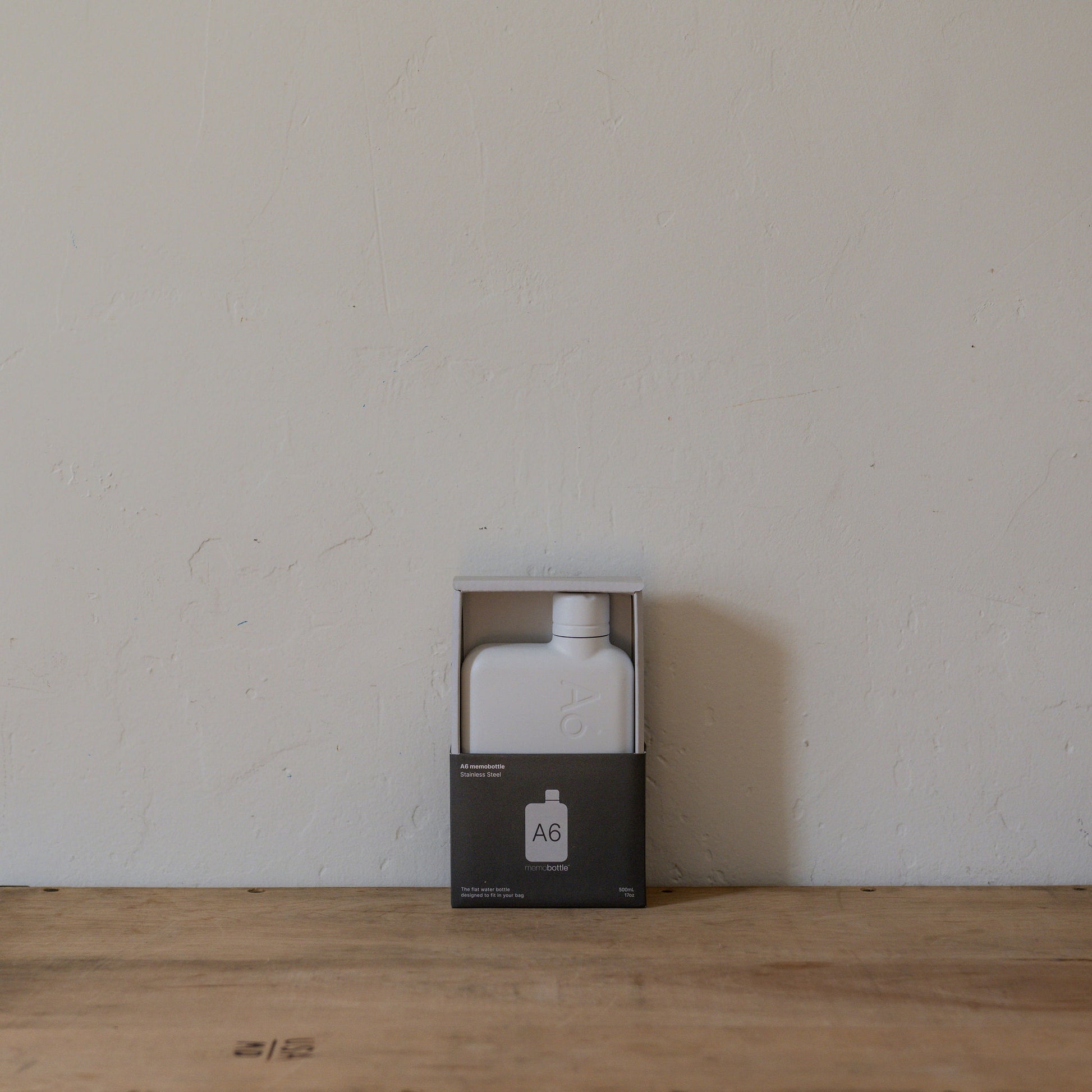 Memobottle Stainless Steel Bottle White A6 | Memobottle | Miss Arthur | Home Goods | Tasmania