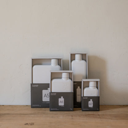 Memobottle Stainless Steel Bottle White A6 | Memobottle | Miss Arthur | Home Goods | Tasmania