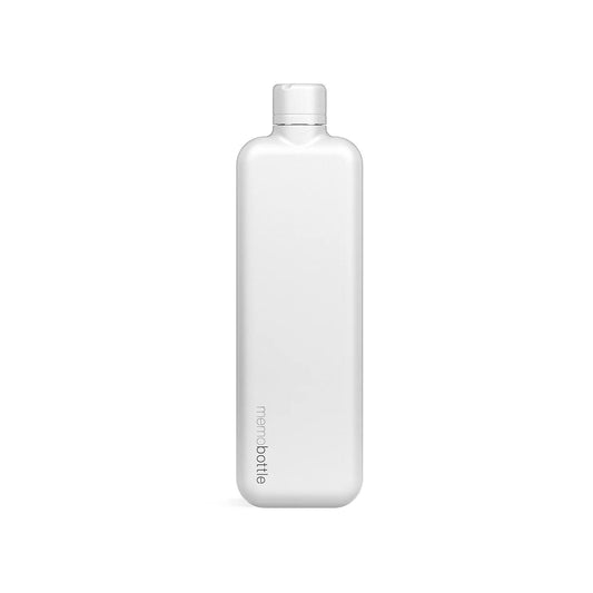 Memobottle Stainless Steel Bottle White Slim | Memobottle | Miss Arthur | Home Goods | Tasmania