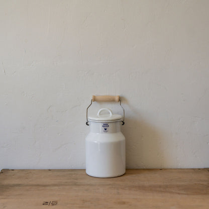 Riess Enamel Grandma's Milk Can with Lid and Wooden Handle | Riess | Miss Arthur | Home Goods | Tasmania