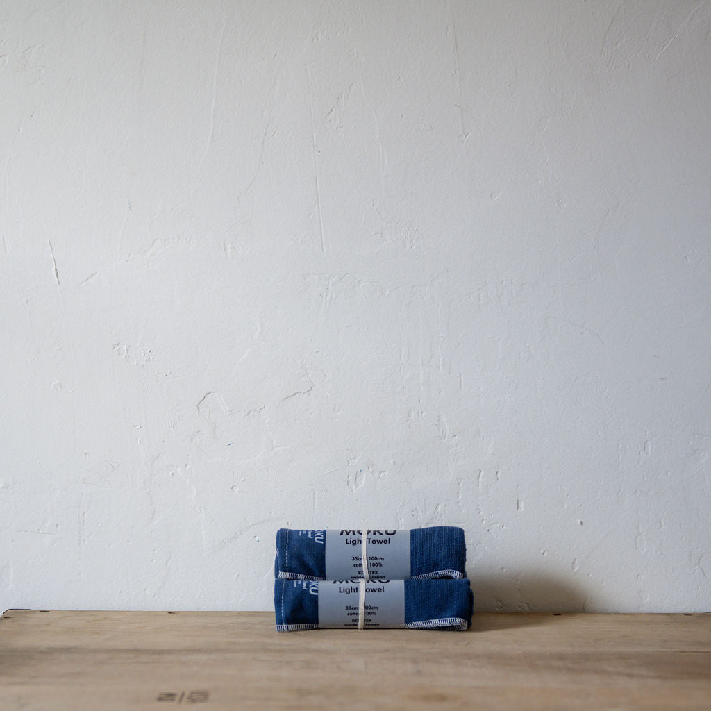 Kontex Moku Medium Towel Navy | Kontex | Miss Arthur | Home Goods | Tasmania