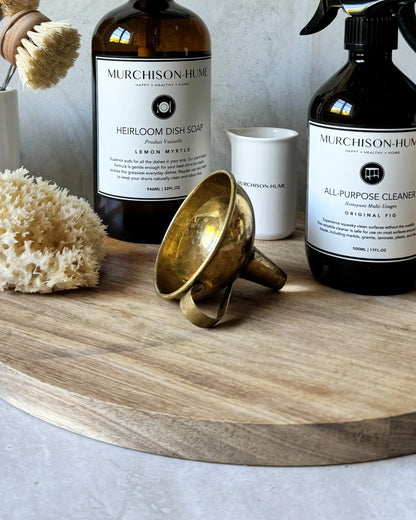 Murchinson-Hume Solid Brass Funnel | Murchison-Hume | Miss Arthur | Home Goods | Tasmania