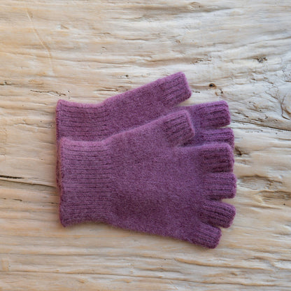 Penelope Durston Short Angora and Lambswool Fingerless Gloves Musky Pink | Penelope Durston | Miss Arthur | Home Goods | Tasmania