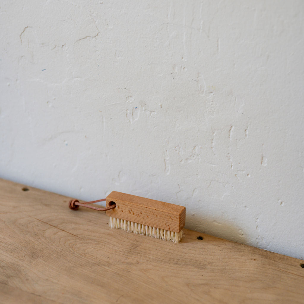 Nail Brush with Leather Strap | Redecker | Miss Arthur | Home Goods | Tasmania
