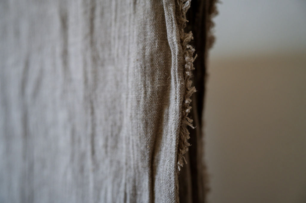 Aqua Vireo Swedish Linen Tablecloth Natural 250cm x 140cm | Aqua Vireo | Miss Arthur | Home Goods | Tasmania