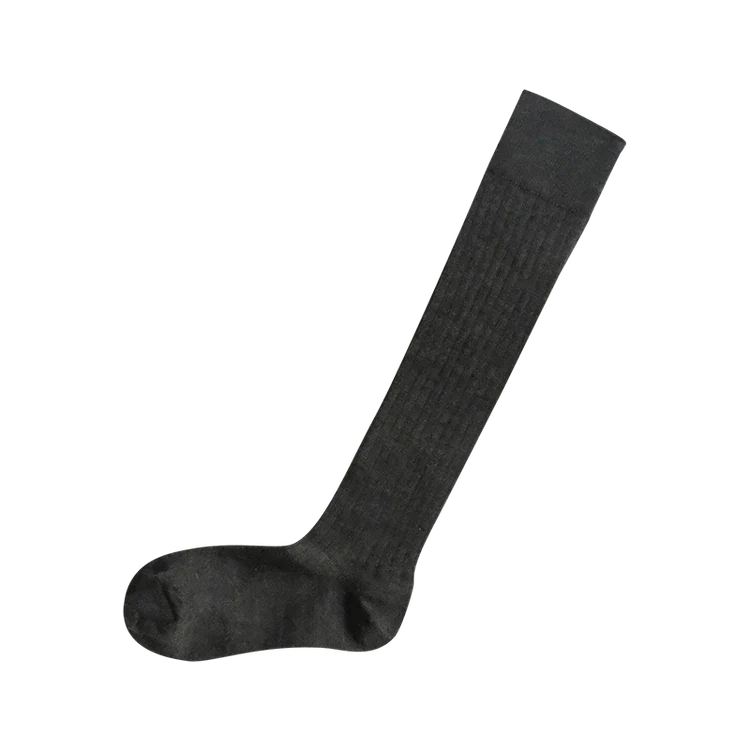 Nishiguchi Kutsushita Praha Merino Wool High Sock Slate Grey Small | Nishiguchi Kutsushita | Miss Arthur | Home Goods | Tasmania