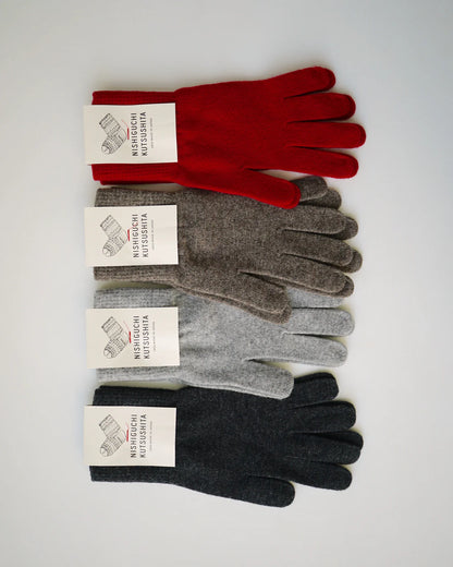 Nishiguchi Kutsushita Merino Wool Gloves Charcoal Large | Nishiguchi Kutsushita | Miss Arthur | Home Goods | Tasmania