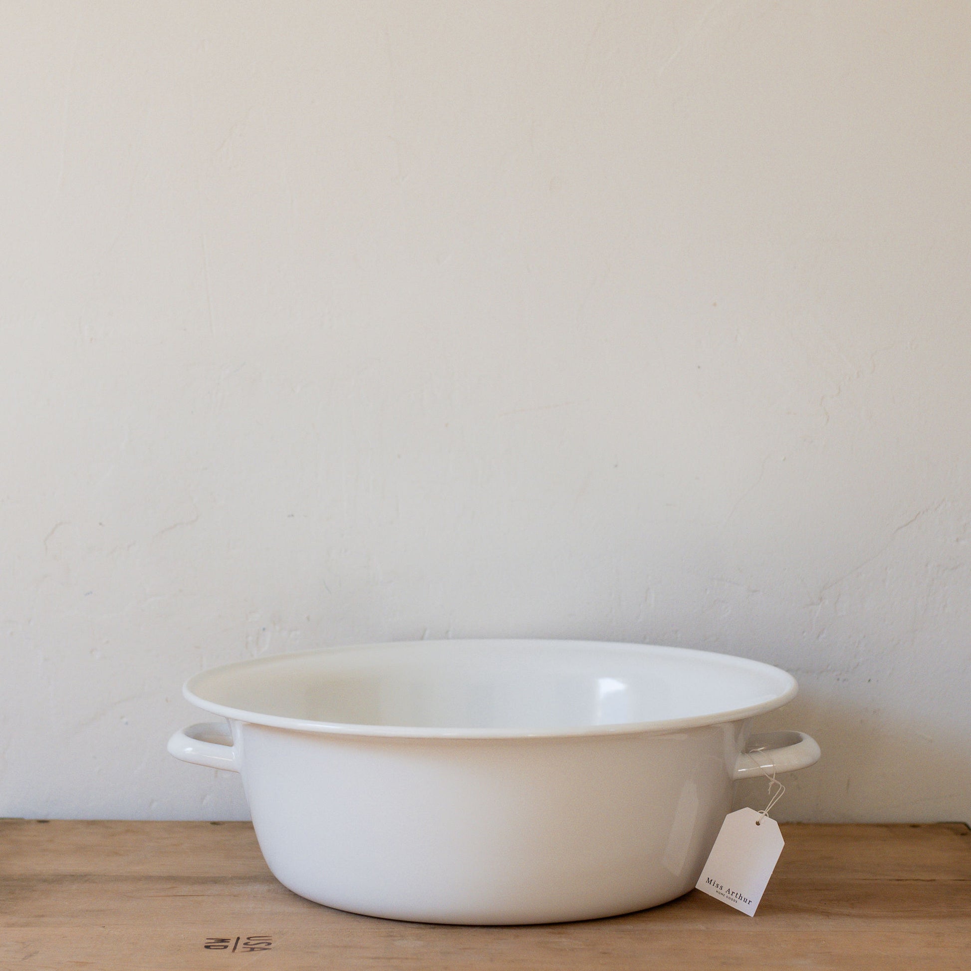 Noda Horo Enamel Wash Basin with Handles | Noda Horo | Miss Arthur | Home Goods | Tasmania