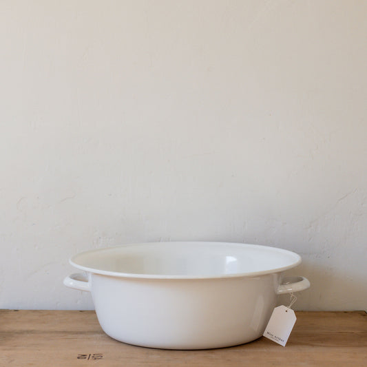 Noda Horo Enamel Wash Basin with Handles | Noda Horo | Miss Arthur | Home Goods | Tasmania