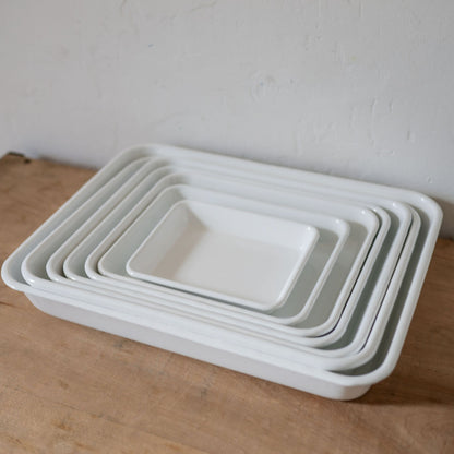 Noda Horo White Enamel Baking Tray Mini | Noda Horo | Miss Arthur | Home Goods | Tasmania