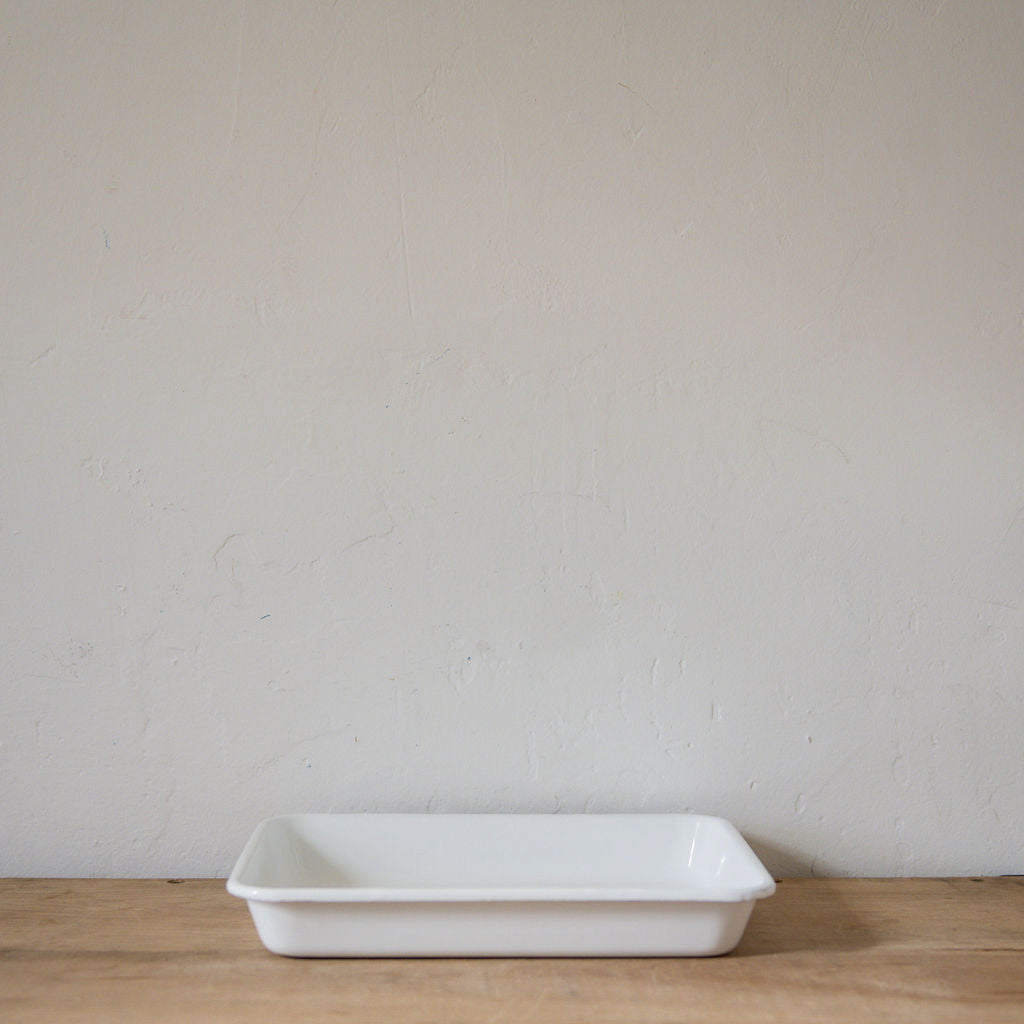 White Enamel Baking Tray No.15 | Noda Horo | Miss Arthur | Home Goods | Tasmania