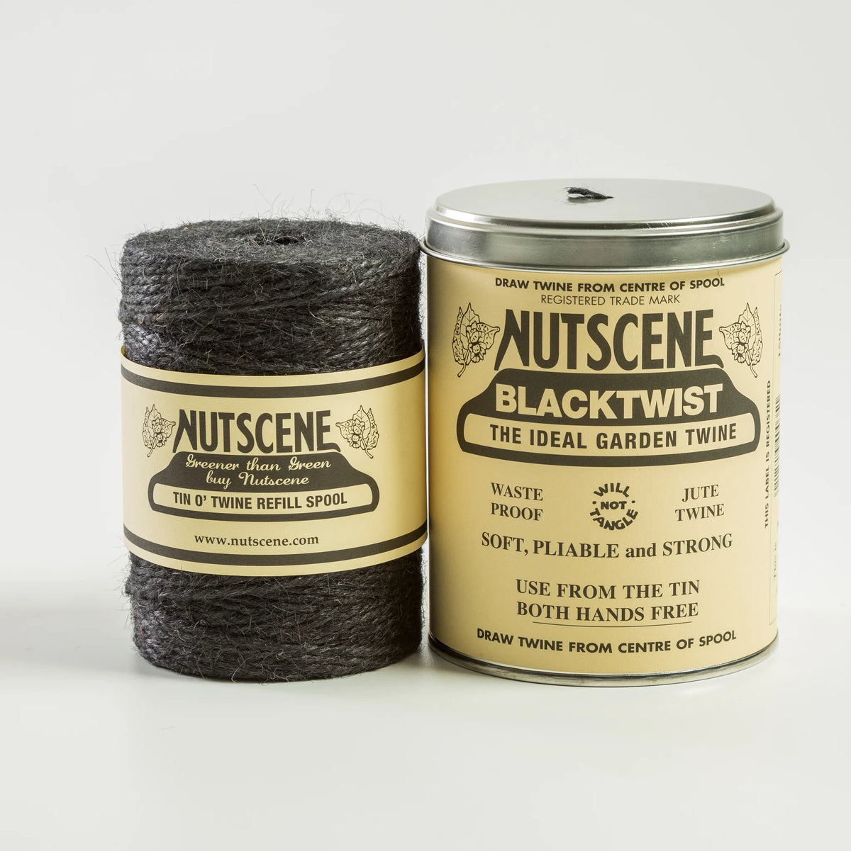 Nutscene Tins 'o Twine Black | Nutscene | Miss Arthur | Home Goods | Tasmania