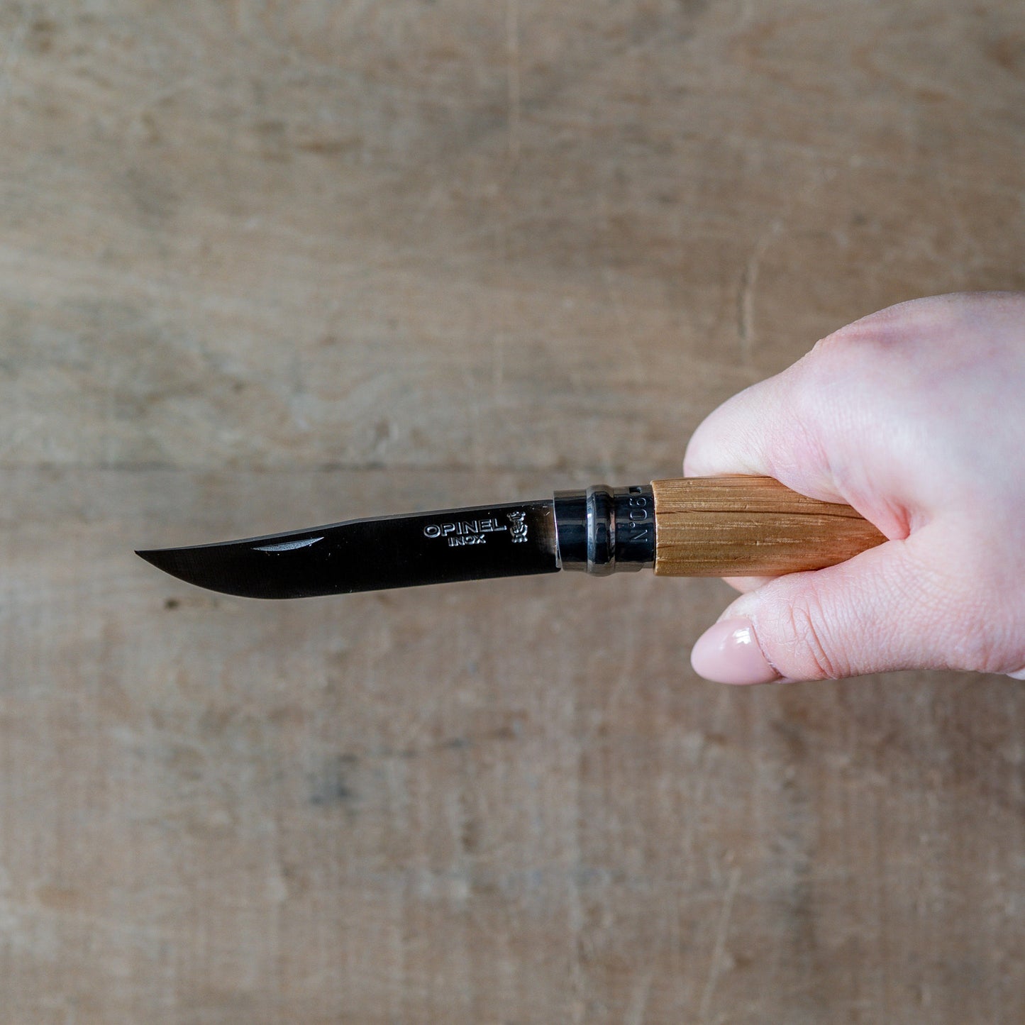 Opinel Traditional No.6 Stainless Steel Pocket Knife Oak Handle | Opinel | Miss Arthur | Home Goods | Tasmania