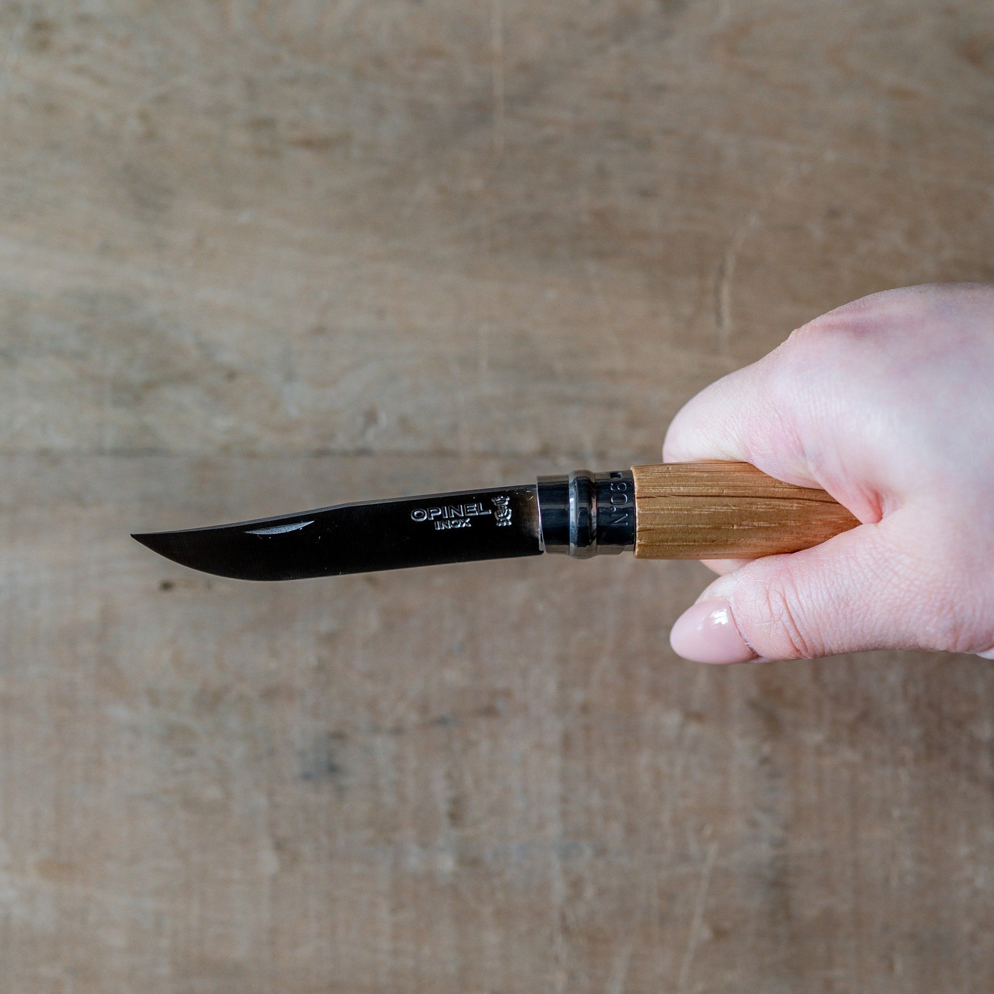 Opinel Traditional No.6 Stainless Steel Pocket Knife Oak Handle | Opinel | Miss Arthur | Home Goods | Tasmania