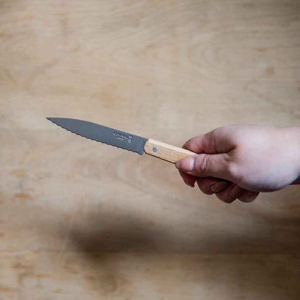 Opinel Serrated Knife with Beech Handle No.113 | Opinel | Miss Arthur | Home Goods | Tasmania