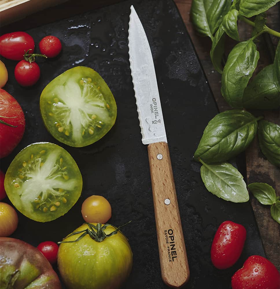 Opinel Serrated Knife with Beech Handle No.113 | Opinel | Miss Arthur | Home Goods | Tasmania