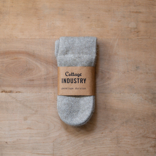 Penelope Durston Possum and Merino Wool Sock Natural Large | Penelope Durston | Miss Arthur | Home Goods | Tasmania