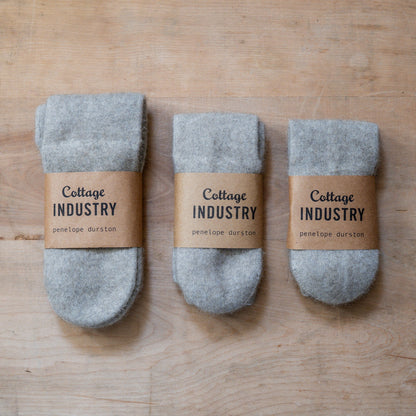 Penelope Durston Possum and Merino Wool Sock Natural Small | Penelope Durston | Miss Arthur | Home Goods | Tasmania