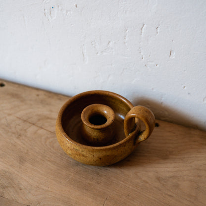 Pottery Candle Holder Honey | Artisanal Goods | Miss Arthur | Home Goods | Tasmania