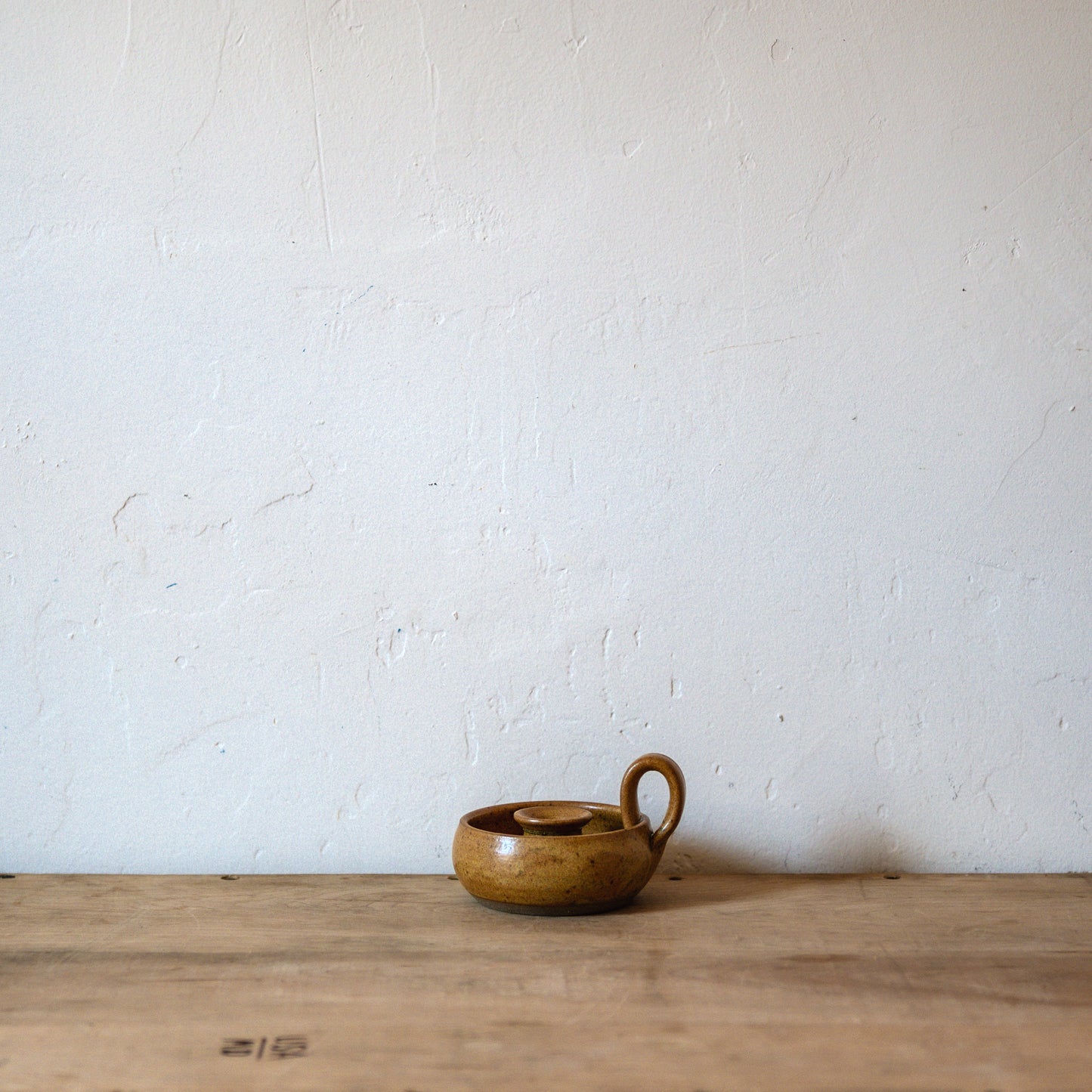 Pottery Candle Holder Honey | Artisanal Goods | Miss Arthur | Home Goods | Tasmania