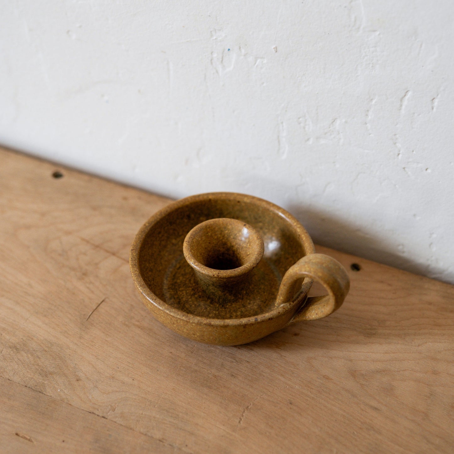 Pottery Candle Holder Honey | Artisanal Goods | Miss Arthur | Home Goods | Tasmania