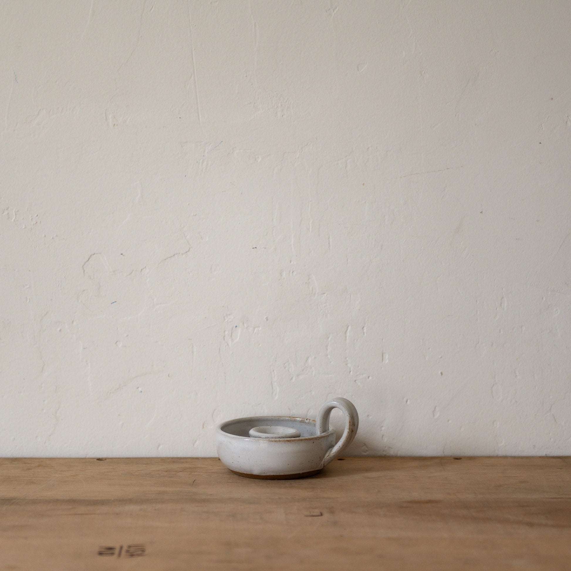 Pottery Candle Holder White | Artisanal Goods | Miss Arthur | Home Goods | Tasmania
