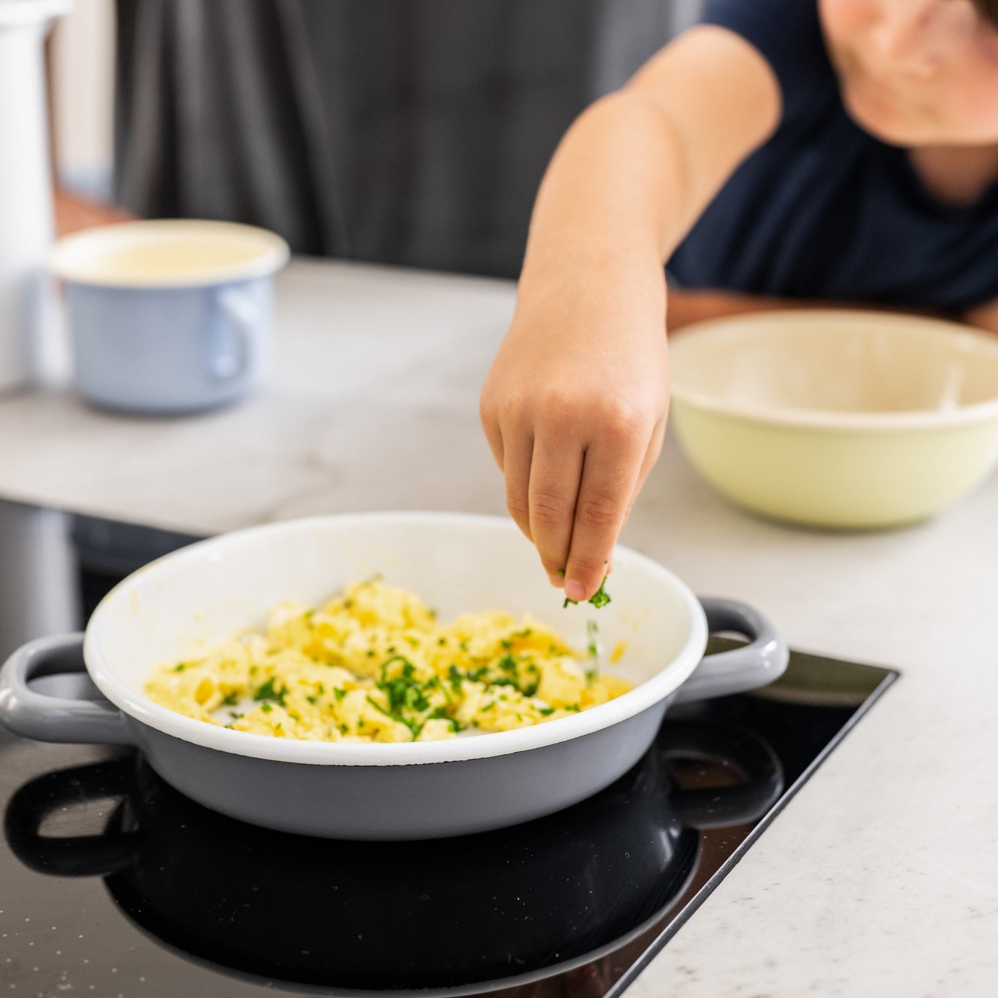 Riess Enamel Egg Casserole Grey | Riess | Miss Arthur | Home Goods | Tasmania