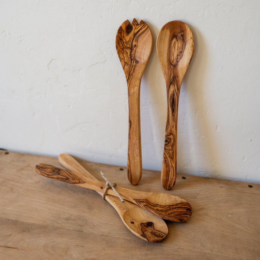 Olive Wood Salad Servers | Artisanal Goods | Miss Arthur | Home Goods | Tasmania