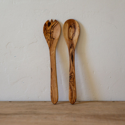 Olive Wood Salad Servers | Miss Arthur | Miss Arthur | Home Goods | Tasmania