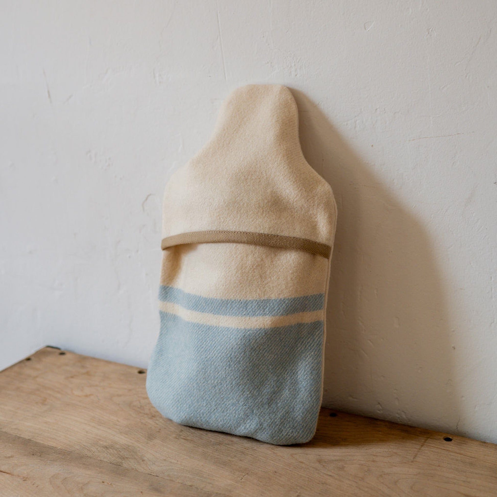 Vintage Wool Blanket Hot Water Bottle Cover Baby Blue | Miss Arthur | Miss Arthur | Home Goods | Tasmania