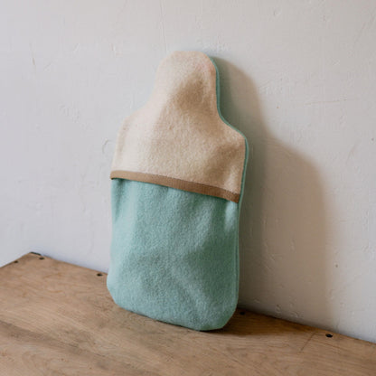 Vintage Wool Blanket Hot Water Bottle Cover Aqua | Miss Arthur | Miss Arthur | Home Goods | Tasmania