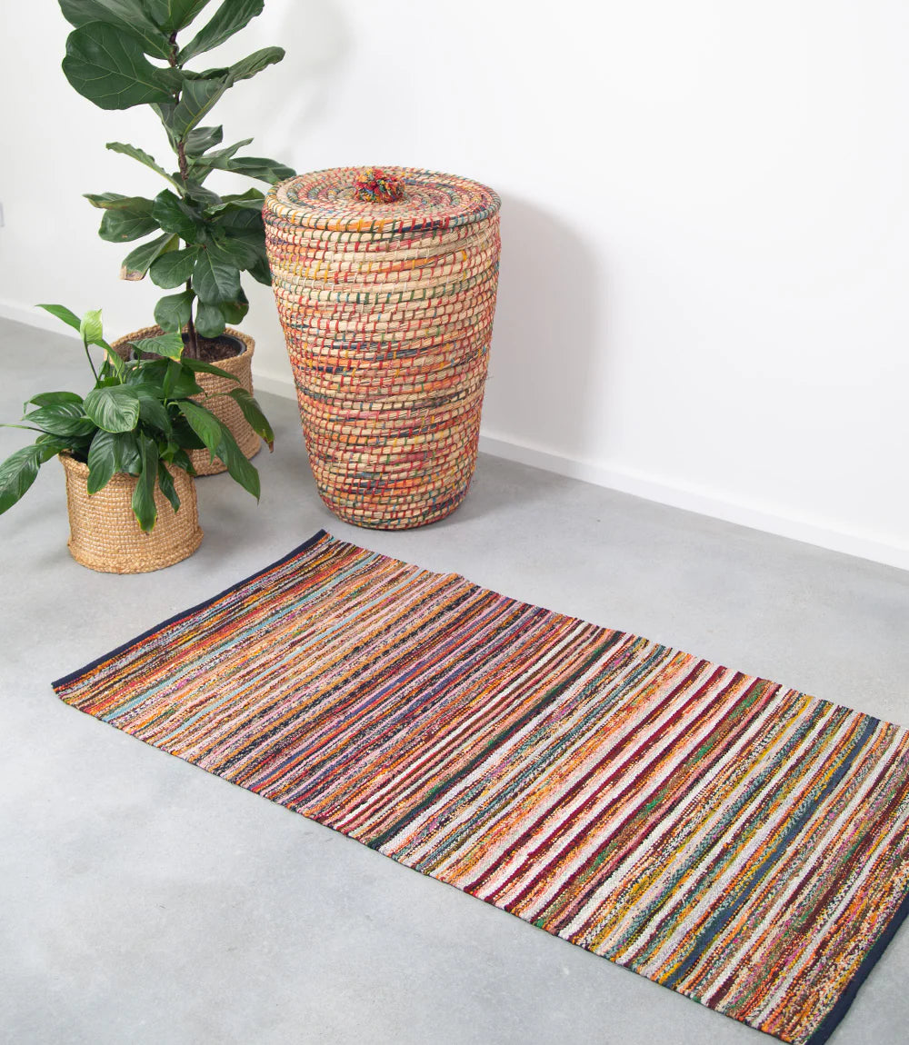 Upcycled Saree Mat 130cm x 70cm | Fair Go Trading | Miss Arthur | Home Goods | Tasmania