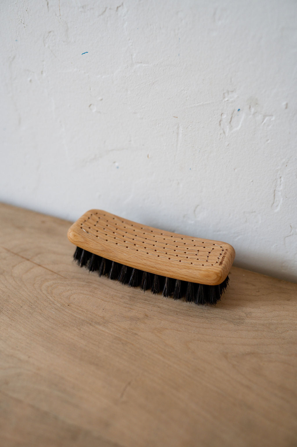 Iris Hantverk Shoe Brush Beech Horsehair Dark | Iris Hantverk | Miss Arthur | Home Goods | Tasmania