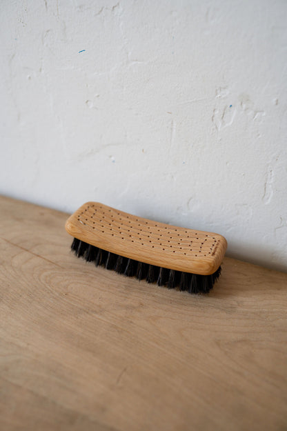 Iris Hantverk Shoe Brush Beech Horsehair Dark | Iris Hantverk | Miss Arthur | Home Goods | Tasmania