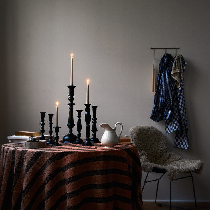 Sir|Madam Black Lacquered Candlestick No.2 | Sir|Madam | Miss Arthur | Home Goods | Tasmania