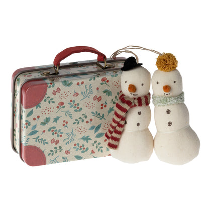 Snowman Ornaments in Suitcase | Maileg Design | Miss Arthur | Home Goods | Tasmania