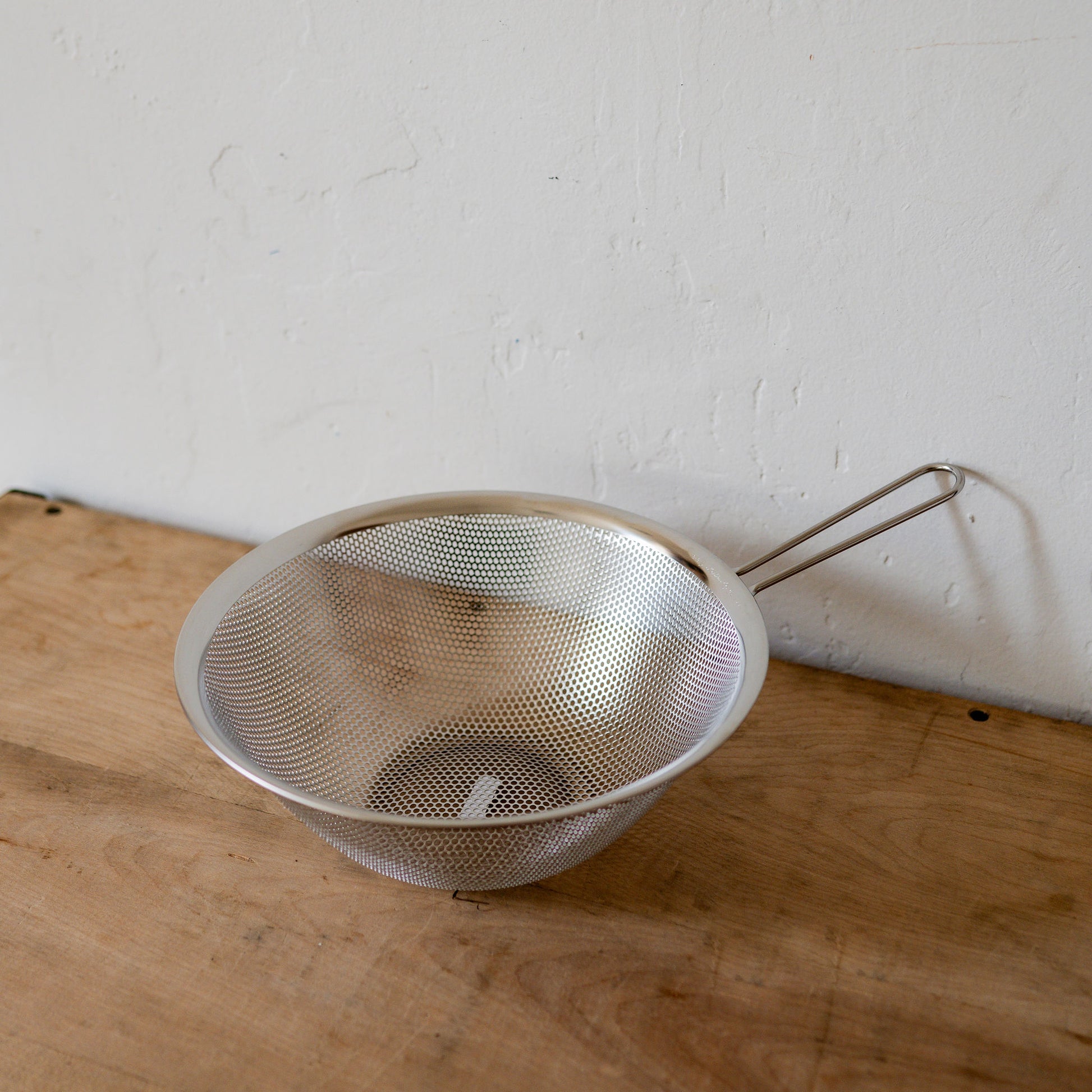 Sori Yanagi Stainless Steel Perforated Strainer with Handle 23cm | Sori Yanagi | Miss Arthur | Home Goods | Tasmania