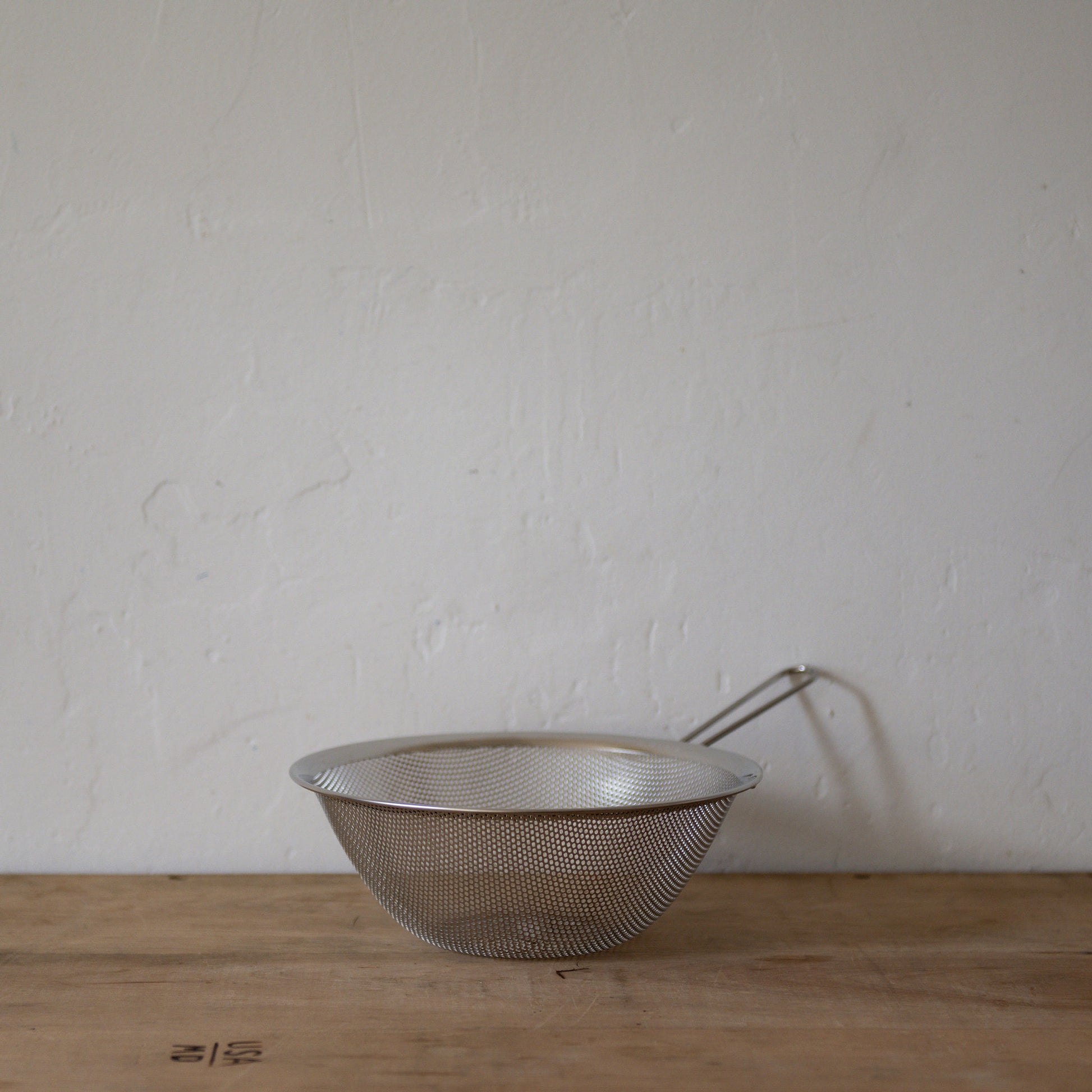 Sori Yanagi Stainless Steel Perforated Strainer with Handle 23cm | Sori Yanagi | Miss Arthur | Home Goods | Tasmania