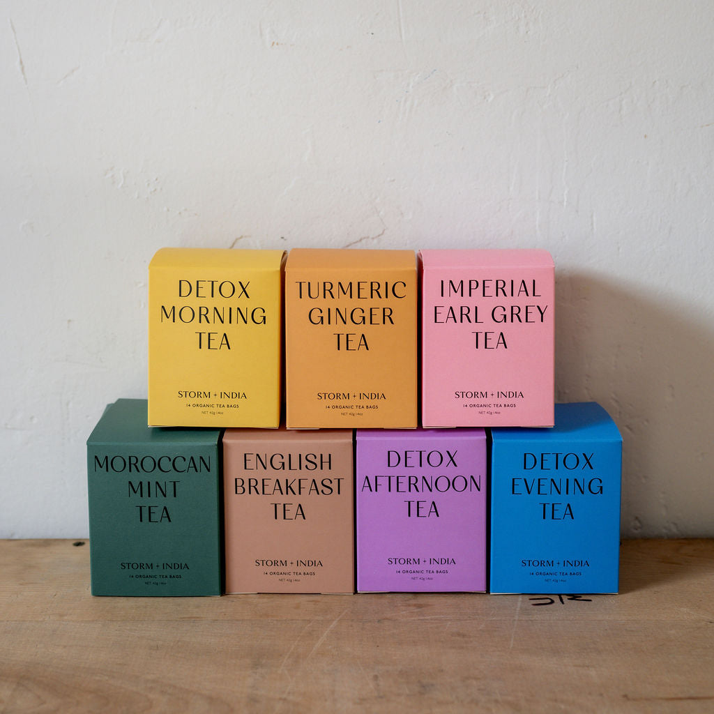 Storm & India Detox Morning Teabags | Storm & India | Miss Arthur | Home Goods | Tasmania